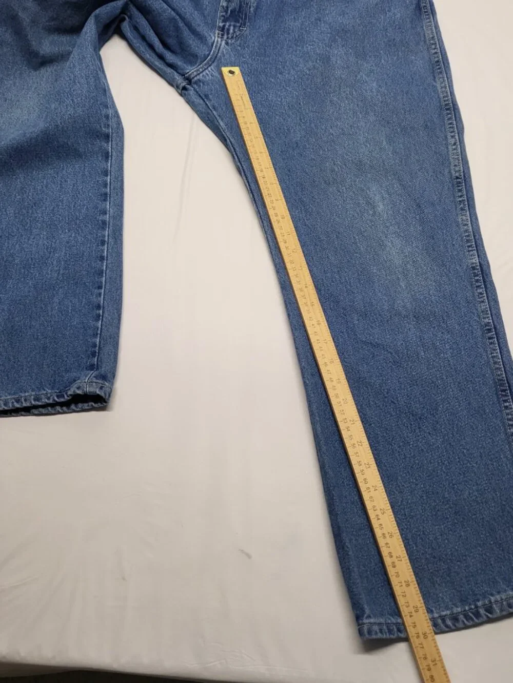 Dickies Mens Jeans 42 X 30 Relaxed Fit Blue Denim Pants Heavyweight 100% Cotton